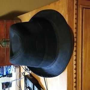 Black Fedora Hat Excellent Condition